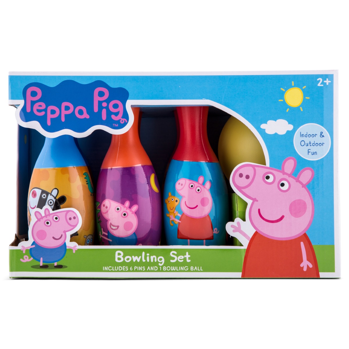 peppa bowling set