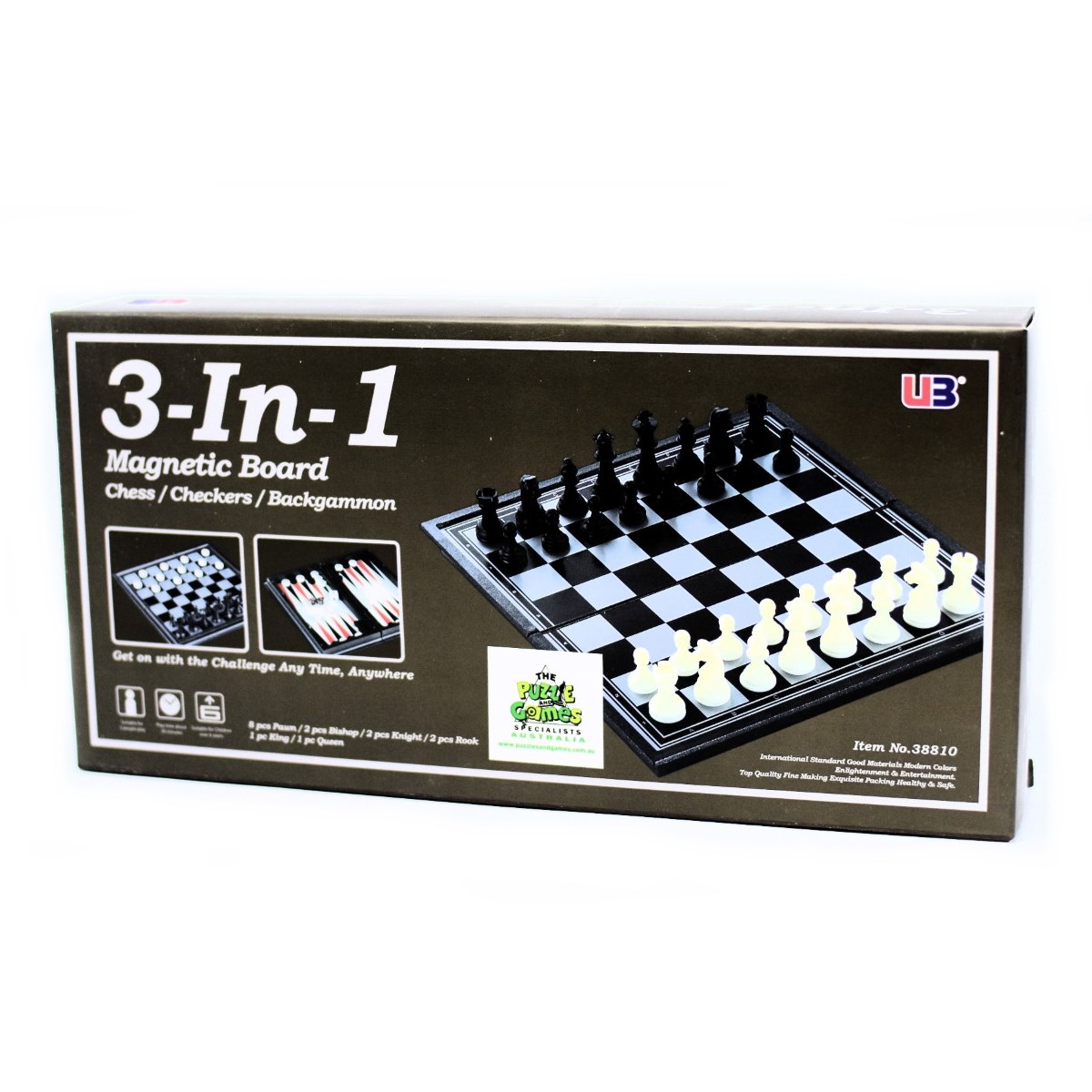 Chess Checkers Backgammon Magnetic 10 Inch | Toys | Casey's Toys