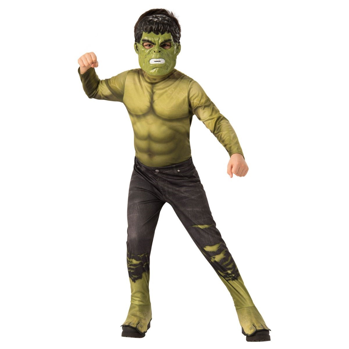 Marvel Avengers Hulk Kids Costume | Green Superhero Boys Costume