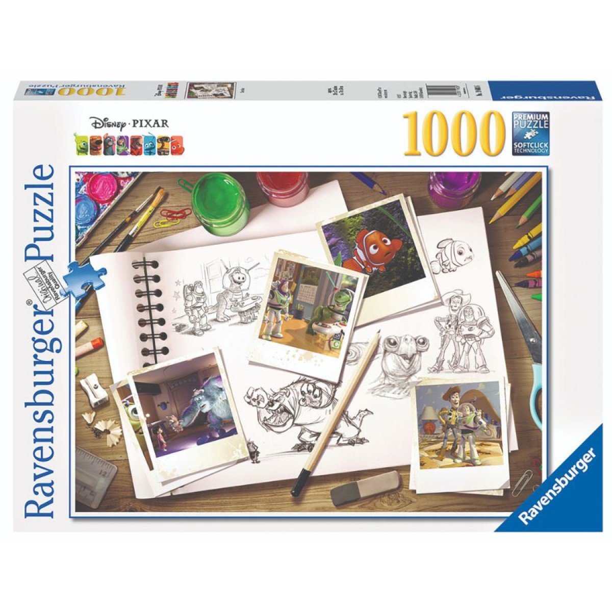 Ravensburger Puzzle Disney 1000 Piece Disney Pixar Sketches World